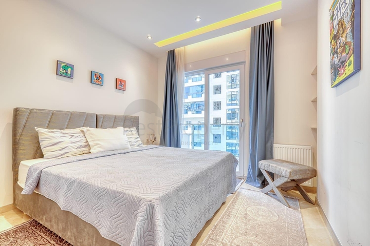 Moderne Wohnung am Meer in einer entwickelten Gegend von Alanya