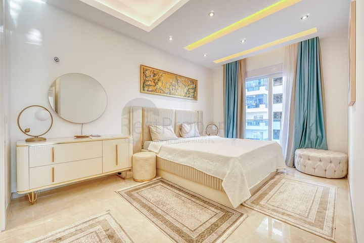 Moderne Wohnung am Meer in einer entwickelten Gegend von Alanya