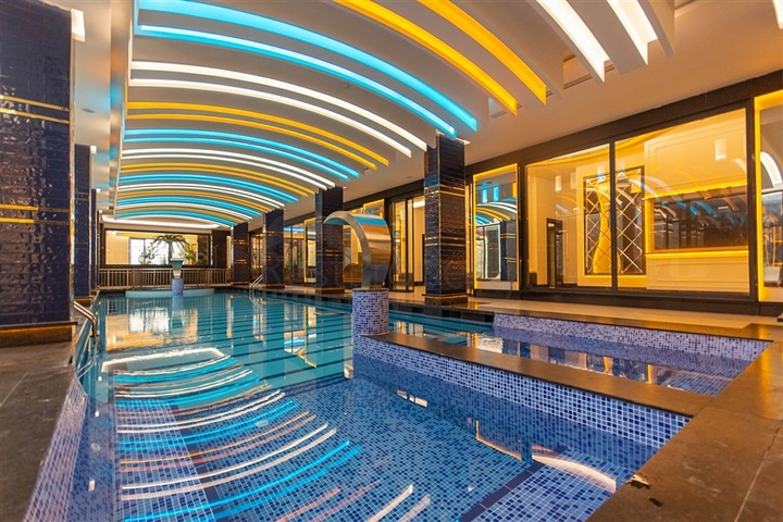 Moderne Wohnung am Meer in einer entwickelten Gegend von Alanya