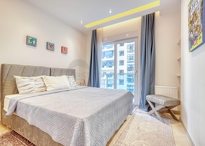 Moderne Wohnung am Meer in einer entwickelten Gegend von Alanya