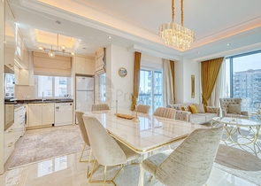 Moderne Wohnung am Meer in einer entwickelten Gegend von Alanya