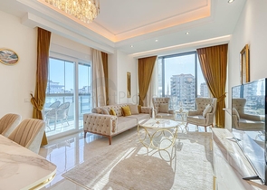 Moderne Wohnung am Meer in einer entwickelten Gegend von Alanya