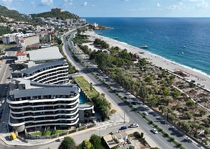 1+1 Wohnung am Meer in der malerischen Gegend von Kargicak ist das ideale Angebot für das Leben und die Erholung