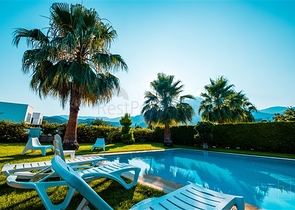 Villa mit 3+2 Grundrissen in der Nachbarschaft von Tekirova - Kemer