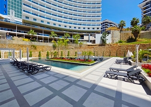 Moderne 1+1-Wohnung in der Nähe des Meeres im Stadtteil Tosmur