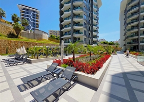 Moderne 1+1-Wohnung in der Nähe des Meeres im Stadtteil Tosmur