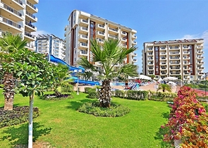  Gemütliche möblierte Wohnung mit reicher Infrastruktur in der malerischen Gegend von Avsallar