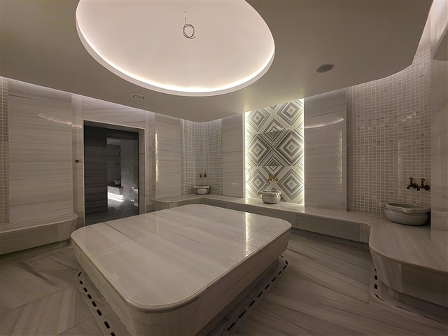 Modernes 1+1 Apartment in einem prestigeträchtigen Komplex am Meer in Turkler