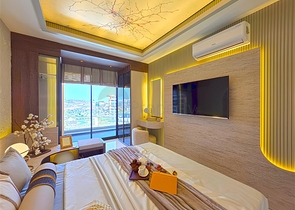 Modernes 1+1 Apartment in einem prestigeträchtigen Komplex am Meer in Turkler