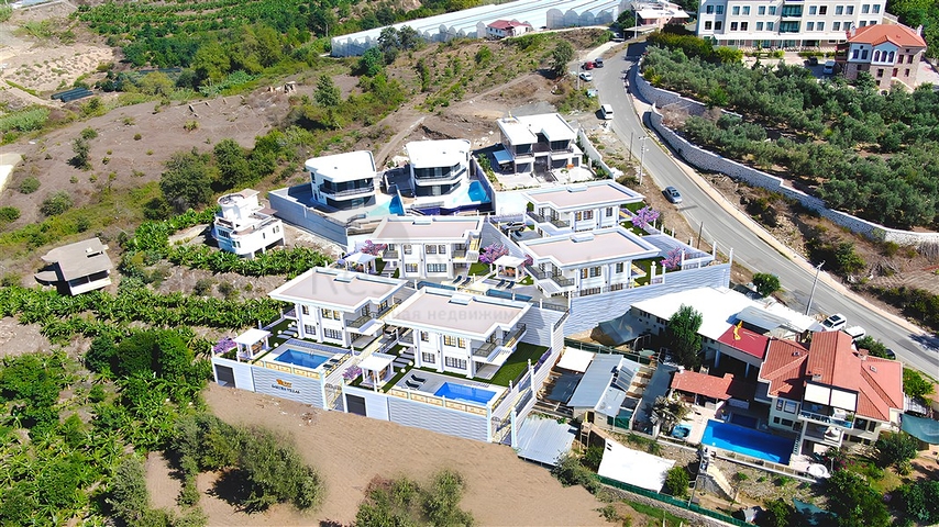 4+1 Luxusvilla mit privatem Pool und Meerblick in Kargicak