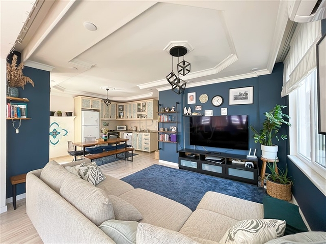 Komfortable Wohnung mit Möbeln in einer gemütlichen Gegend von Alanya