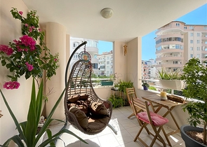 Komfortable Wohnung mit Möbeln in einer gemütlichen Gegend von Alanya