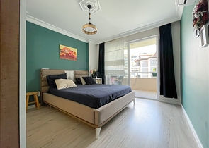 Komfortable Wohnung mit Möbeln in einer gemütlichen Gegend von Alanya