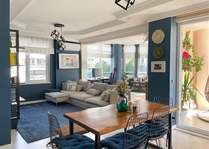 Komfortable Wohnung mit Möbeln in einer gemütlichen Gegend von Alanya