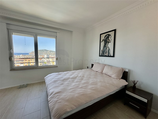 Gemütliche 1+1 möblierte Wohnung mit Panoramablick in der Gegend von Djikcilli