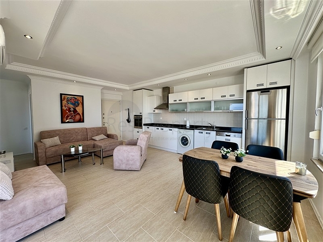 Gemütliche 1+1 möblierte Wohnung mit Panoramablick in der Gegend von Djikcilli