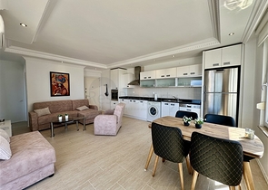 Gemütliche 1+1 möblierte Wohnung mit Panoramablick in der Gegend von Djikcilli