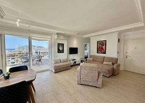 Gemütliche 1+1 möblierte Wohnung mit Panoramablick in der Gegend von Djikcilli