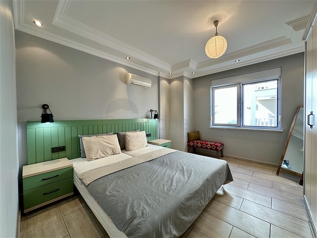 Geräumige möblierte 2+1-Wohnung nur 150 Meter vom Meer entfernt im Stadtteil Oba