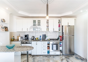 Helle Wohnung mit Panoramablick auf das Meer in der Gegend von Tosmur