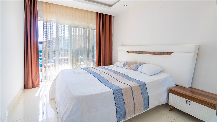 Moderne 1+1 Wohnung in einer Wohnanlage mit reicher Infrastruktur am Meer