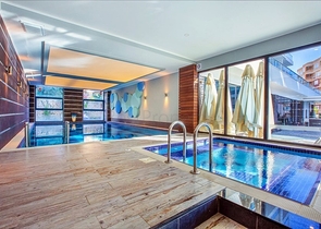 Moderne 1+1 Wohnung in einer Wohnanlage mit reicher Infrastruktur am Meer