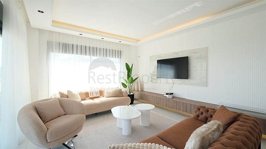 Moderne Villa mit Panoramablick auf das Meer in Alanya