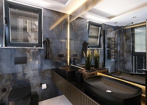 Moderne Villa mit Panoramablick auf das Meer in Alanya