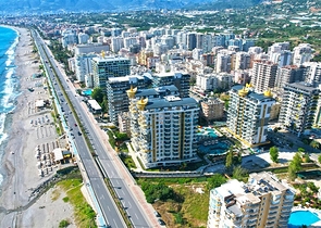 Moderne Wohnung mit Panoramablick auf das Meer im Zentrum von Mahmutlar