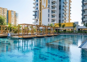 Moderne Wohnung mit Panoramablick auf das Meer im Zentrum von Mahmutlar