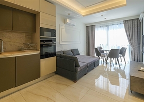 Moderne Wohnung mit Panoramablick auf das Meer im Zentrum von Mahmutlar