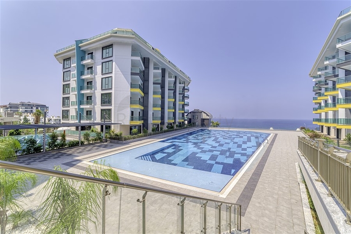 Moderne 1+1-Wohnung mit Meerblick nur 100 Meter vom Strand entfernt