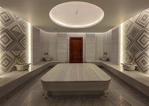 Luxuriöse 3+1-Wohnung mit Garten in einem Luxus-Komplex am Meer