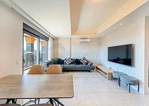 Geräumige 3+1 möblierte Wohnung in einer modernen Wohnanlage in Avsallar