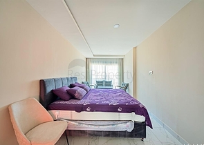 Geräumige 3+1 möblierte Wohnung in einer modernen Wohnanlage in Avsallar