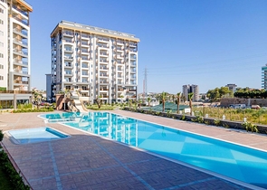 Geräumige 3+1 möblierte Wohnung in einer modernen Wohnanlage in Avsallar