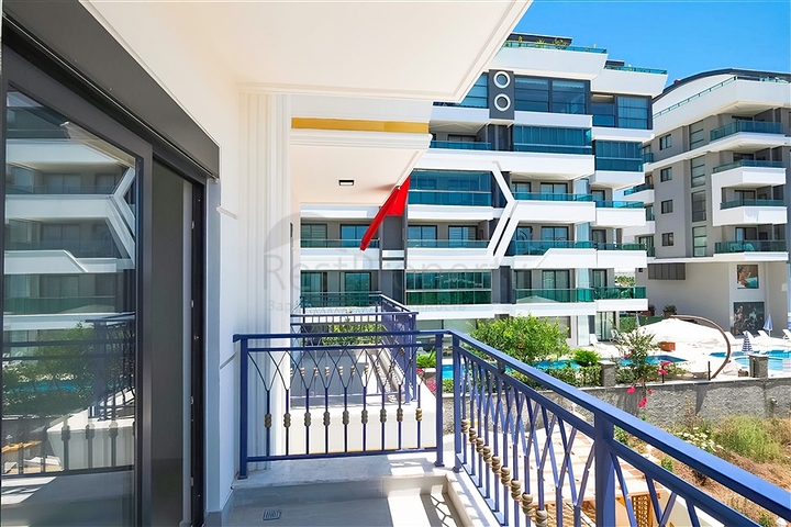 Geräumige Wohnung mit Meerblick in der malerischen Gegend von Alanya