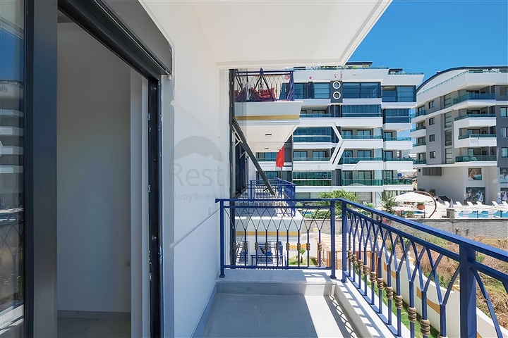 Geräumige Wohnung mit Meerblick in der malerischen Gegend von Alanya