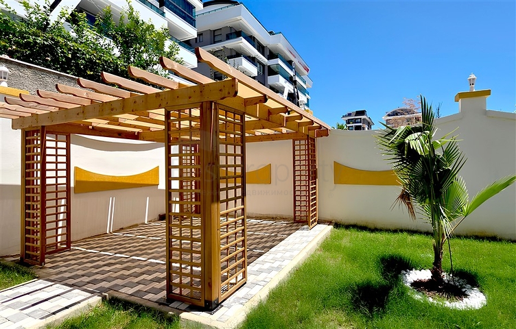Geräumige Wohnung mit Meerblick in der malerischen Gegend von Alanya