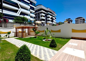 Geräumige Wohnung mit Meerblick in der malerischen Gegend von Alanya