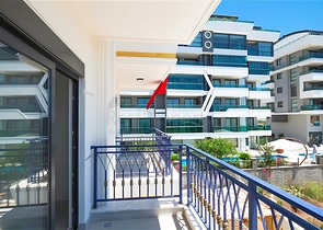 Geräumige Wohnung mit Meerblick in der malerischen Gegend von Alanya