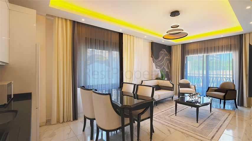 Geräumige möblierte Maisonette mit Terrasse und Meerblick in einer modernen Wohnanlage