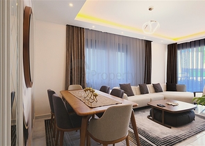 Geräumige möblierte Maisonette mit Terrasse und Meerblick in einer modernen Wohnanlage