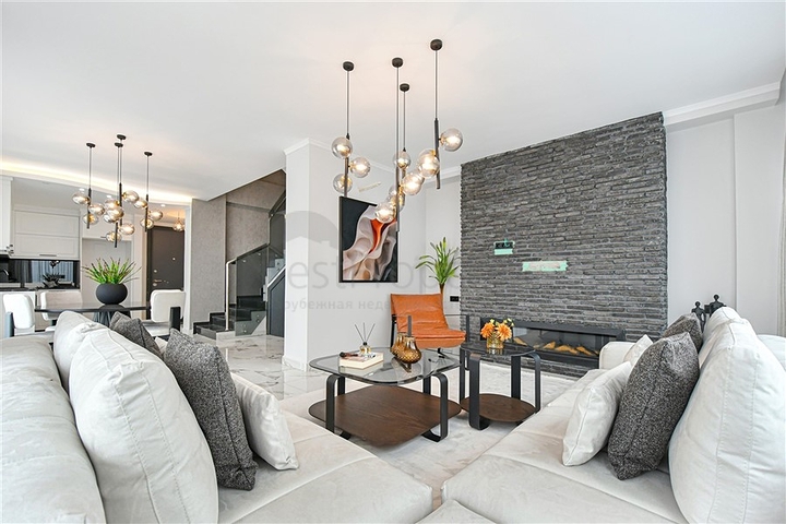 Moderne 3+1-Villa mit Panoramablick auf das Meer im Stadtteil Bektas