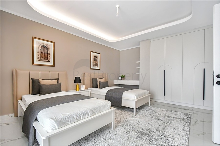 Moderne 3+1-Villa mit Panoramablick auf das Meer im Stadtteil Bektas