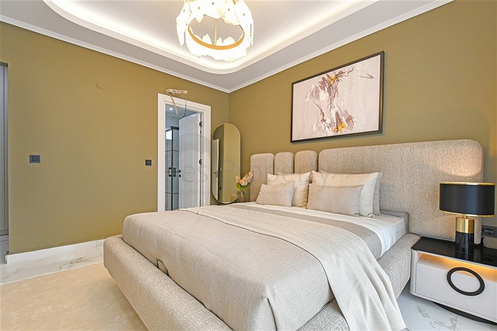 Moderne 3+1-Villa mit Panoramablick auf das Meer im Stadtteil Bektas