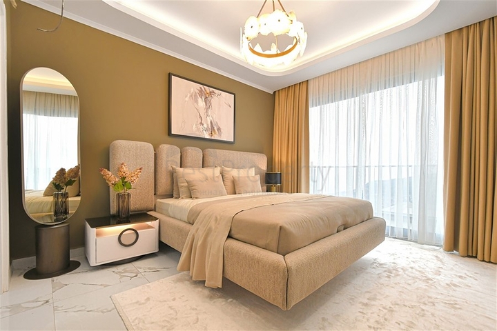 Moderne 3+1-Villa mit Panoramablick auf das Meer im Stadtteil Bektas