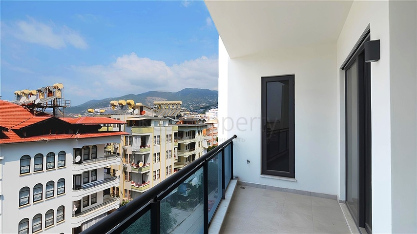 Moderne 1+1-Wohnung in einem neuen Komplex mit Meerblick im Zentrum von Alanya