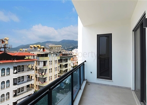 Moderne 1+1-Wohnung in einem neuen Komplex mit Meerblick im Zentrum von Alanya