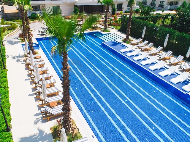 Geräumige Wohnung mit Meerblick in einem der besten Komplexe von Alanya